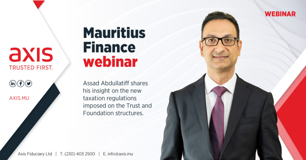 Mauritius Finance Webinar - Assad Abdullatiff Shares His Insight On The ...